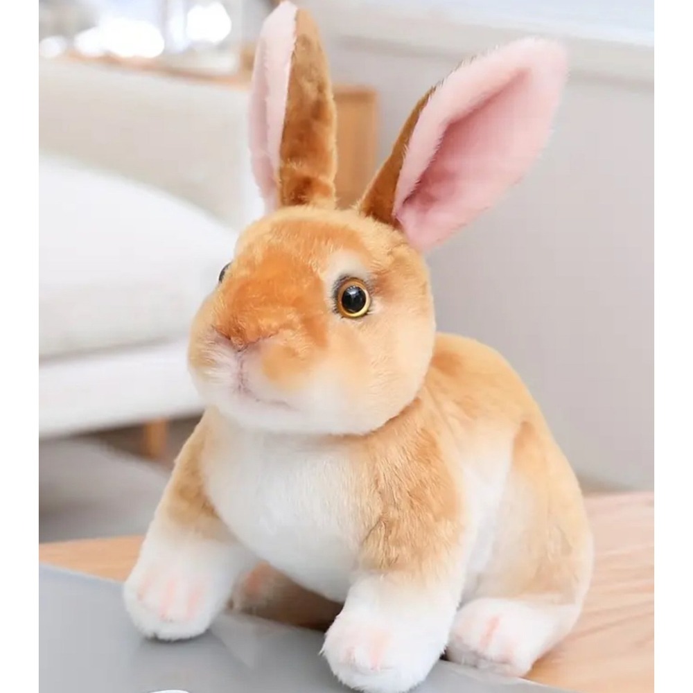 Brown Plush Bunny Rabbit Stuffed Animal Toy Soft Gift New‎